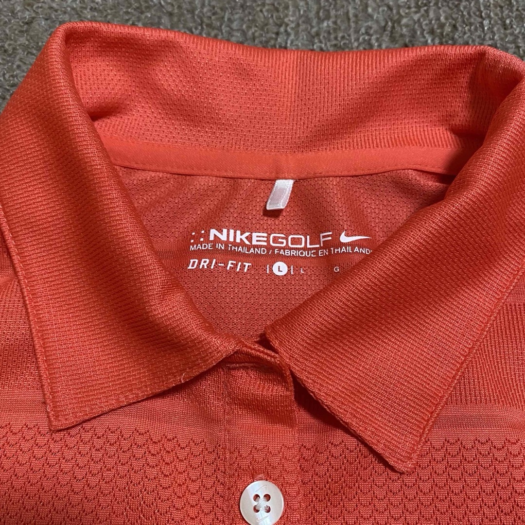 NIKE(ナイキ)の未使用　ナイキゴルフ　レディース　ジャガード半袖ポロシャツ　L スポーツ/アウトドアのゴルフ(ウエア)の商品写真
