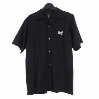 ニードルス ビームスボーイ 別注 Tシャツ 長袖 ベロア パピヨン 黒 XS