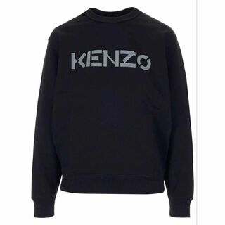 KENZO ケンゾー ロゴ 刺繍 ブラック トレーナー ビックシルエット 美品