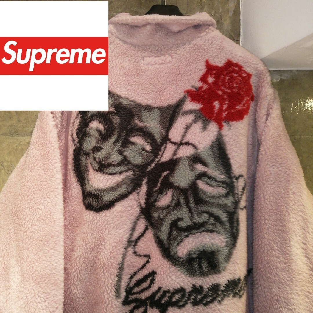 モーガン蔵人着用supreme Drama Mask Fleece Jacket