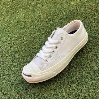 コンバース(CONVERSE)の美品23 converse コンバース レザージャックパーセル HW460(スニーカー)