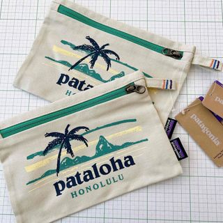 パタゴニア(patagonia)の【ハワイ】pataloha ポーチ　green 2点セット(ポーチ)