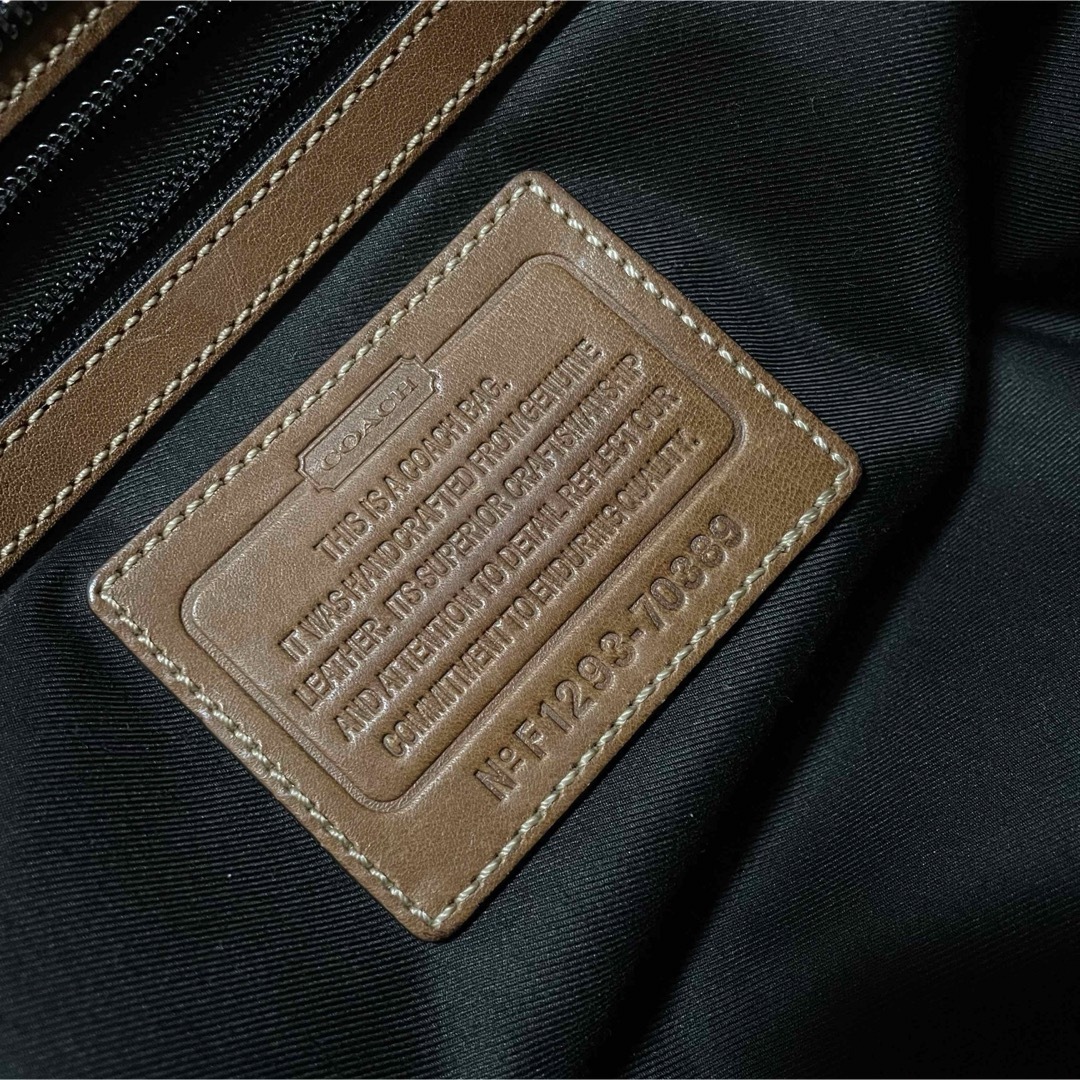 COACH - 良品 COACH ハリソン トートバッグ シボ革 レザー ブラック