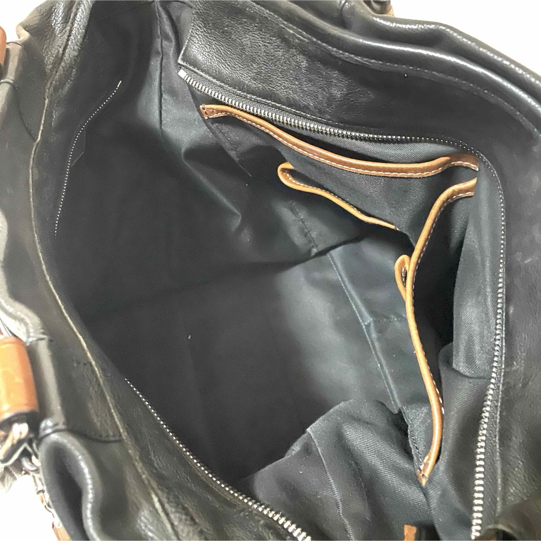 COACH - 良品 COACH ハリソン トートバッグ シボ革 レザー ブラック
