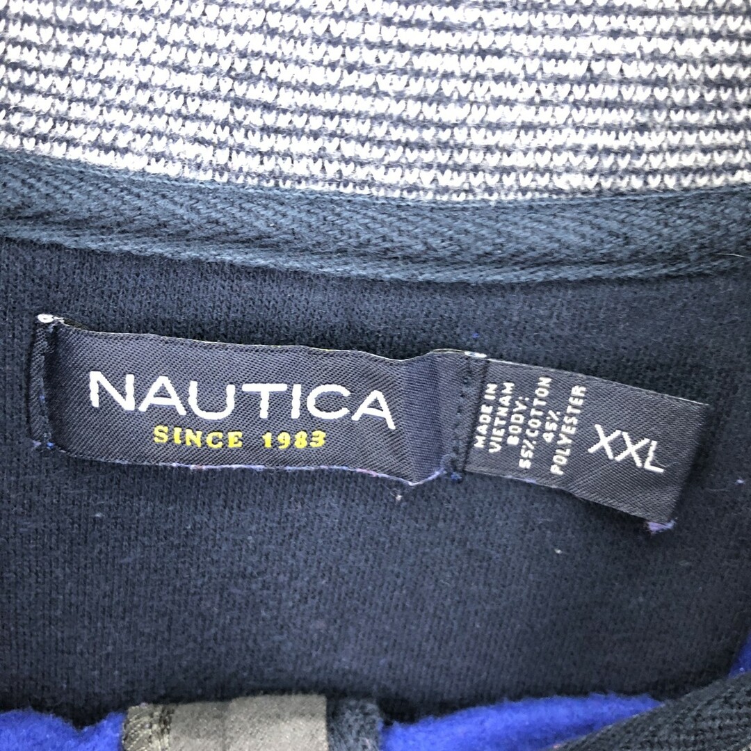 NAUTICA(ノーティカ)の古着 ノーティカ NAUTICA ハーフジップスウェットシャツ トレーナー メンズXXL /eaa394586 メンズのトップス(スウェット)の商品写真