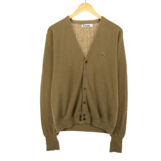 ラコステ(LACOSTE)の古着 70年代 ラコステ LACOSTE IZOD アクリルニットカーディガン メンズL ヴィンテージ /eaa395084(カーディガン)