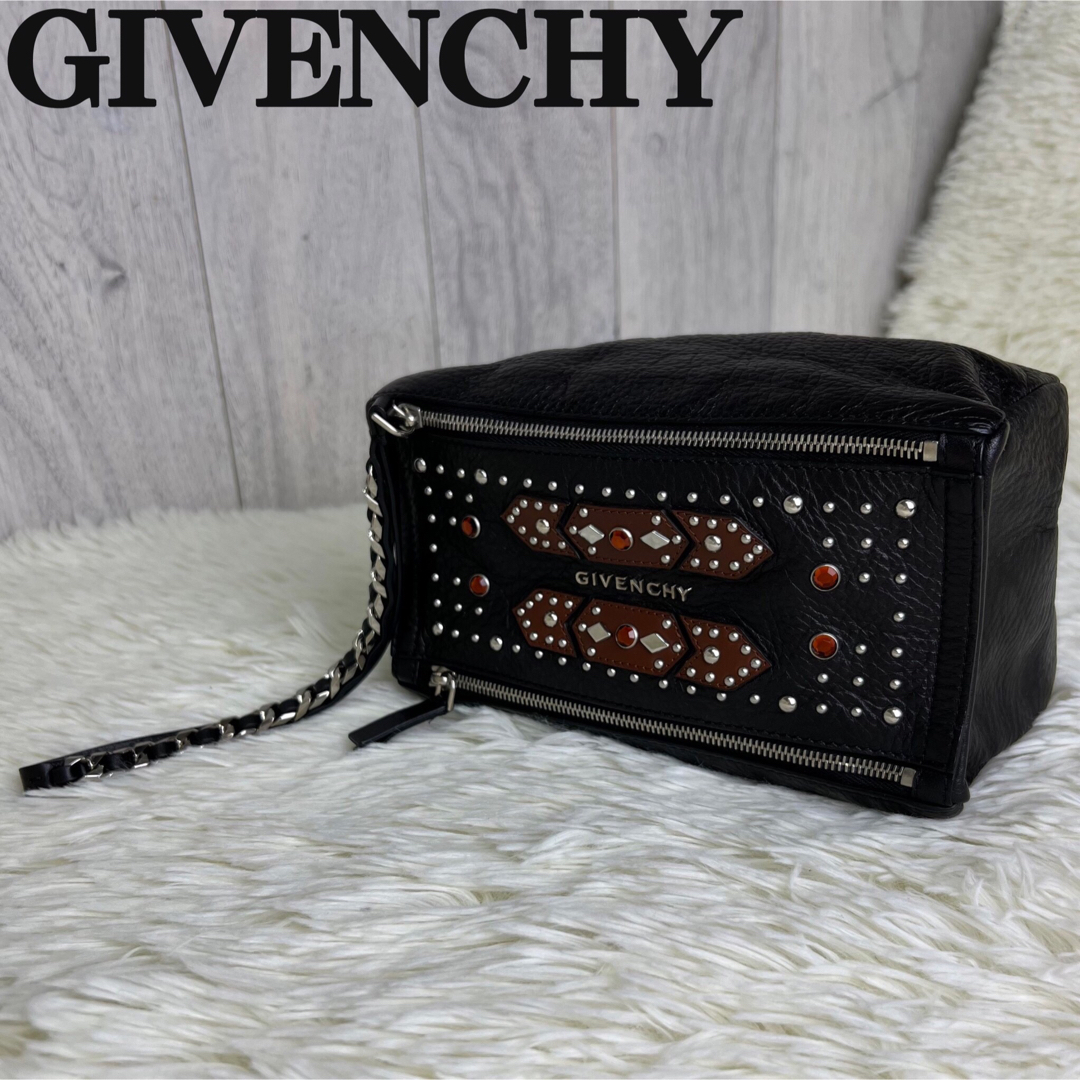 GIVENCHY(ジバンシィ)の希少アイテム♡ジバンシー パンドラ レザー チェーン クラッチバッグ レディースのバッグ(クラッチバッグ)の商品写真