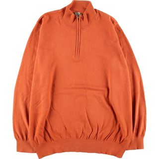 エルエルビーン(L.L.Bean)の古着 エルエルビーン L.L.Bean コットンニットハーフジップセーター メンズXXL /eaa395515(ニット/セーター)