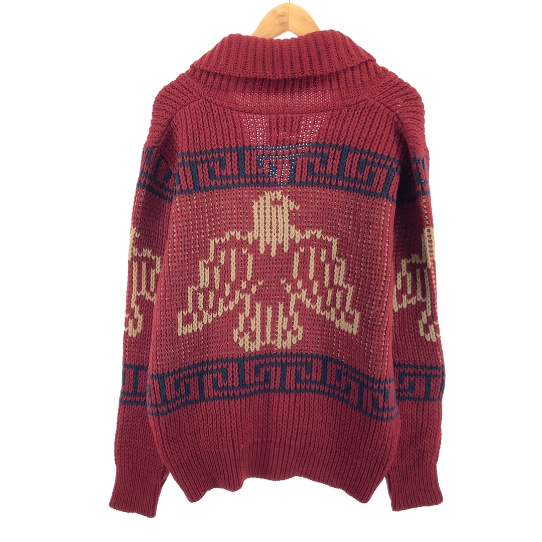 PENDLETON(ペンドルトン)の古着 70年代 ペンドルトン PENDLETON 総柄 ショールカラー ウールニットカーディガン USA製 メンズM ヴィンテージ /eaa395301 メンズのトップス(カーディガン)の商品写真