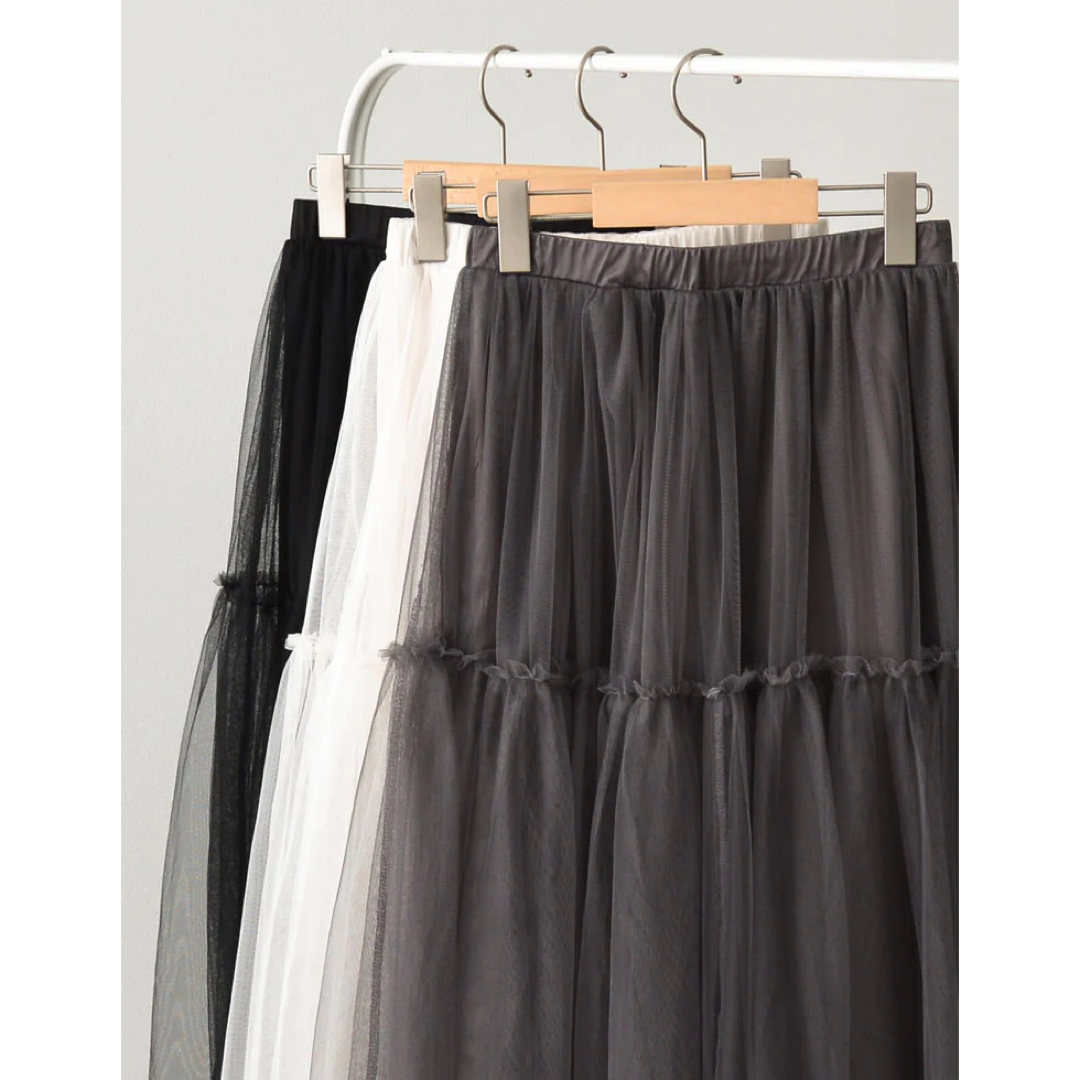 Re:EDIT(リエディ)のリエディ　チュールスカート レディースのスカート(ロングスカート)の商品写真