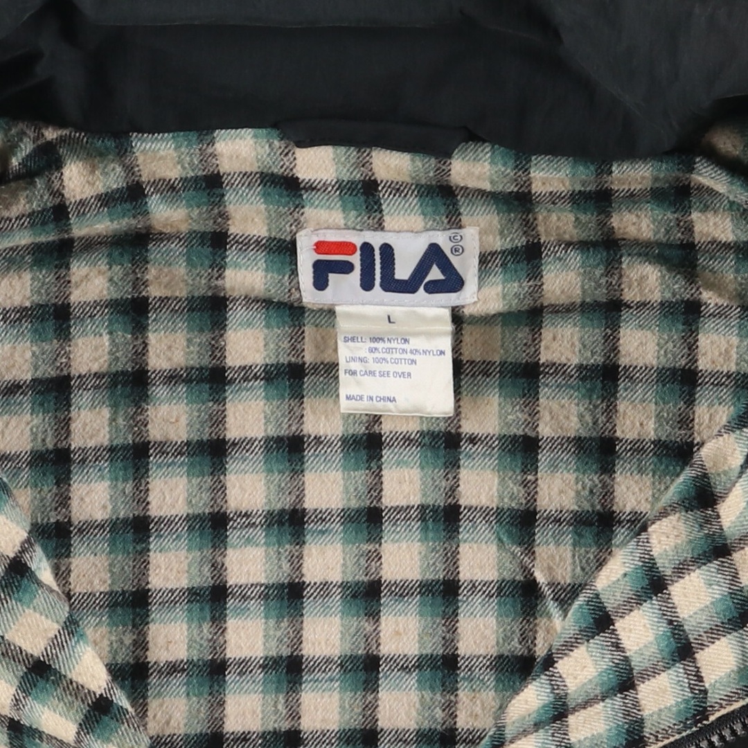 FILA(フィラ)の古着 90年代 フィラ FILA ハーフジップ ナイロンプルオーバー メンズL ヴィンテージ /eaa396813 メンズのジャケット/アウター(ナイロンジャケット)の商品写真