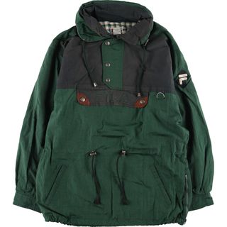 フィラ(FILA)の古着 90年代 フィラ FILA ハーフジップ ナイロンプルオーバー メンズL ヴィンテージ /eaa396813(ナイロンジャケット)