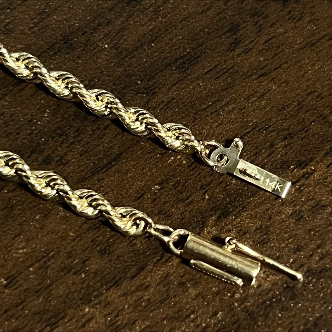 Tiffany & Co.(ティファニー)のVINTAGE TIFFANYティファニー 14Kゴールド ロープ ブレスレット メンズのアクセサリー(ブレスレット)の商品写真