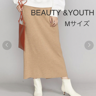 ユナイテッドアローズ(UNITED ARROWS)のBEAUTY &YOUTH ゲージウールリブスリットタイトスカート(ロングスカート)