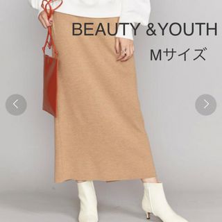 ビューティアンドユースユナイテッドアローズ(BEAUTY&YOUTH UNITED ARROWS)のBEAUTY &YOUTH  ゲージウールリブスリットタイトスカー(ロングスカート)