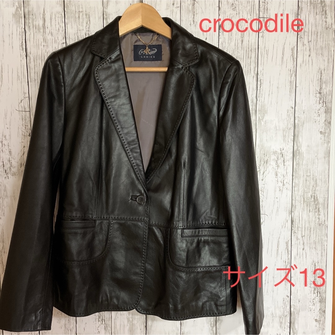 Crocodile(クロコダイル)のcrocodileレディース　ジャケット　クロコダイル シンプル  レディースのジャケット/アウター(その他)の商品写真