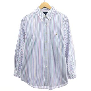 ラルフローレン(Ralph Lauren)の古着 ラルフローレン Ralph Lauren CLASSIC FIT 長袖 ボタンダウンストライプシャツ メンズL /eaa396203(シャツ)