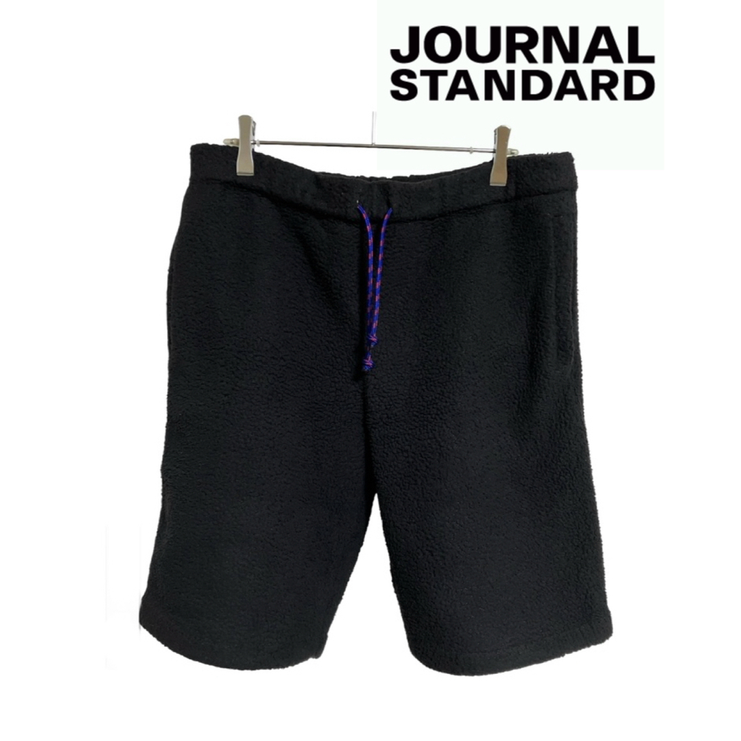 JOURNAL STANDARD(ジャーナルスタンダード)のJOURNAL STANDARD フリースハーフパンツ　ボア　黒　M　アウトドア メンズのパンツ(ショートパンツ)の商品写真