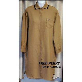 フレッドペリー(FRED PERRY)のFRED PERRY☆ポロワンピース(厚手・ロング)コート仕様(ブラウン・36)(ロングワンピース/マキシワンピース)