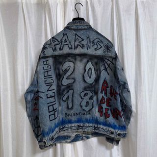 BALENCIAGA 18AW GRAFFITI BIG FIT JACKET