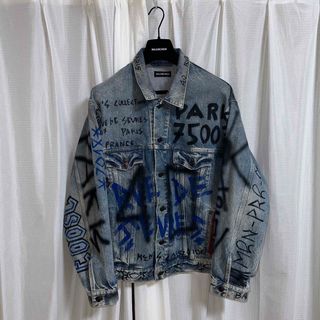 BALENCIAGA 18AW GRAFFITI BIG FIT JACKET