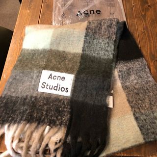 アクネストゥディオズ(Acne Studios)のacneアクネスタジオ studiosブルーマフラー🩵(マフラー/ショール)