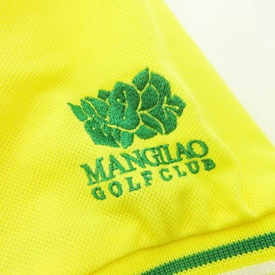 23区(ニジュウサンク)の23区 GOLF 19ss 半袖 ポロシャツ 鹿の子 薄手 1 黄  ■GY08 スポーツ/アウトドアのゴルフ(ウエア)の商品写真