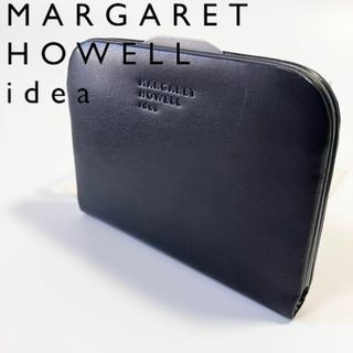 マーガレットハウエル(MARGARET HOWELL)の新品 マーガレットハウエル ライジア がま口式 口金式 薄型折り財布 ブラック黒(財布)