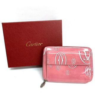 カルティエ(Cartier)の★Cartier カルティエ ハッピーバースデーラウンドファスナー財布 ピンク(財布)