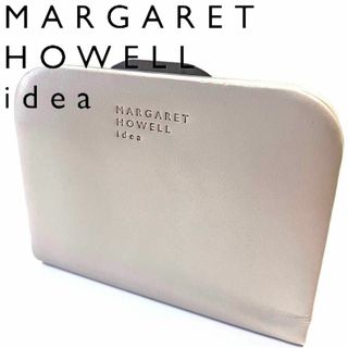 マーガレットハウエル(MARGARET HOWELL)のマーガレットハウエル ライジア がま口式 口金式 薄型折り財布 ホワイト 新品(財布)