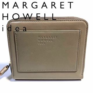 マーガレットハウエル(MARGARET HOWELL)のマーガレットハウエル アイデア 二つ折り財布 ピルモント牛革 ロゴ外側カード(財布)