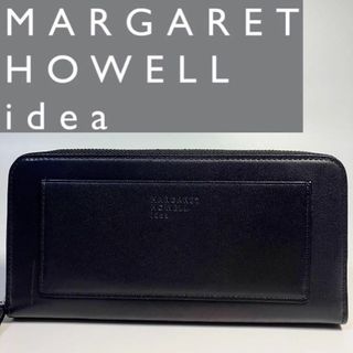 マーガレットハウエル(MARGARET HOWELL)の【新品】マーガレットハウエルアイデア 長財布 ピルモント ロゴ入りカード 黒(財布)