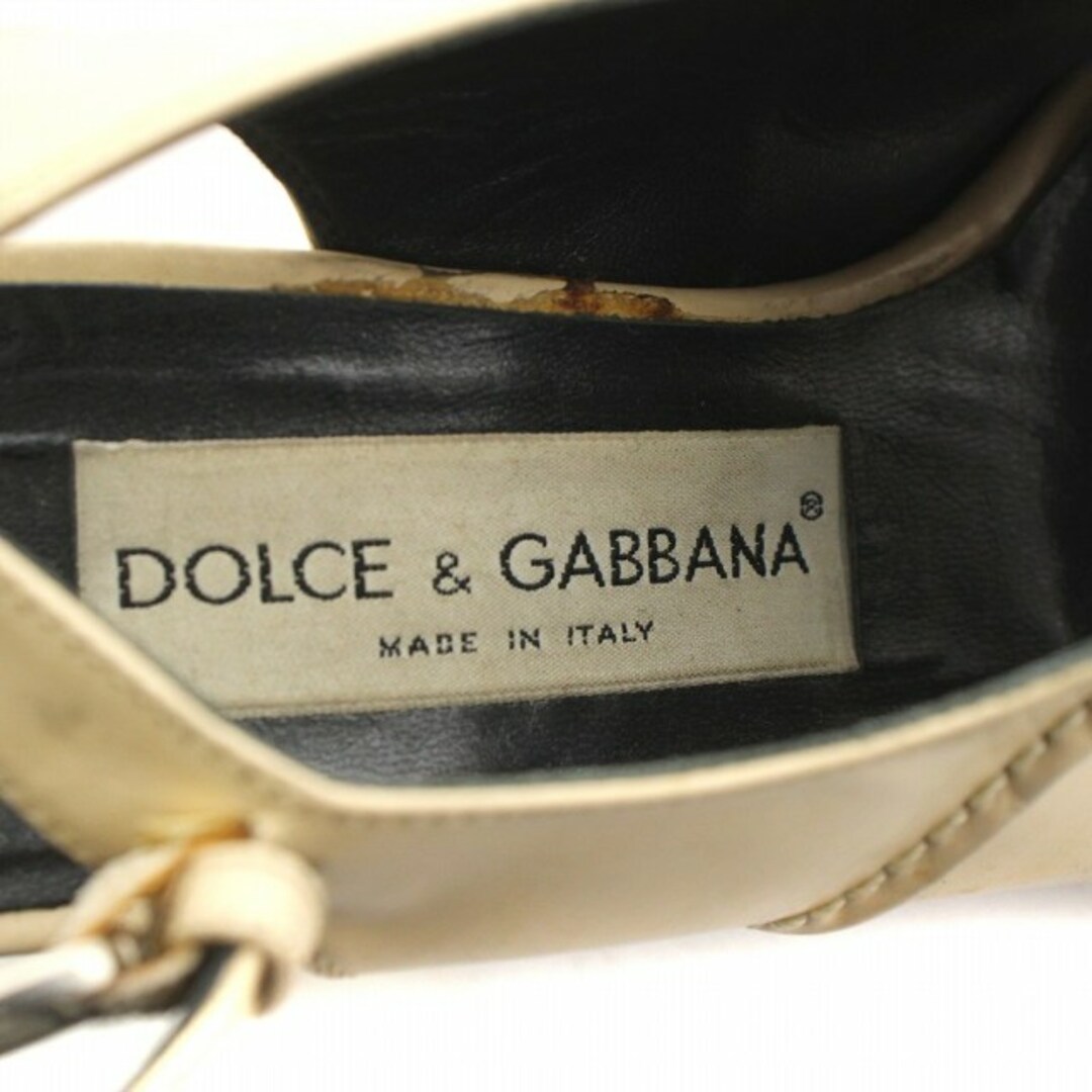 DOLCE&GABBANA(ドルチェアンドガッバーナ)のドルチェ&ガッバーナ ドルガバ サンダル トラップ 36 23.0㎝ ベージュ レディースの靴/シューズ(サンダル)の商品写真