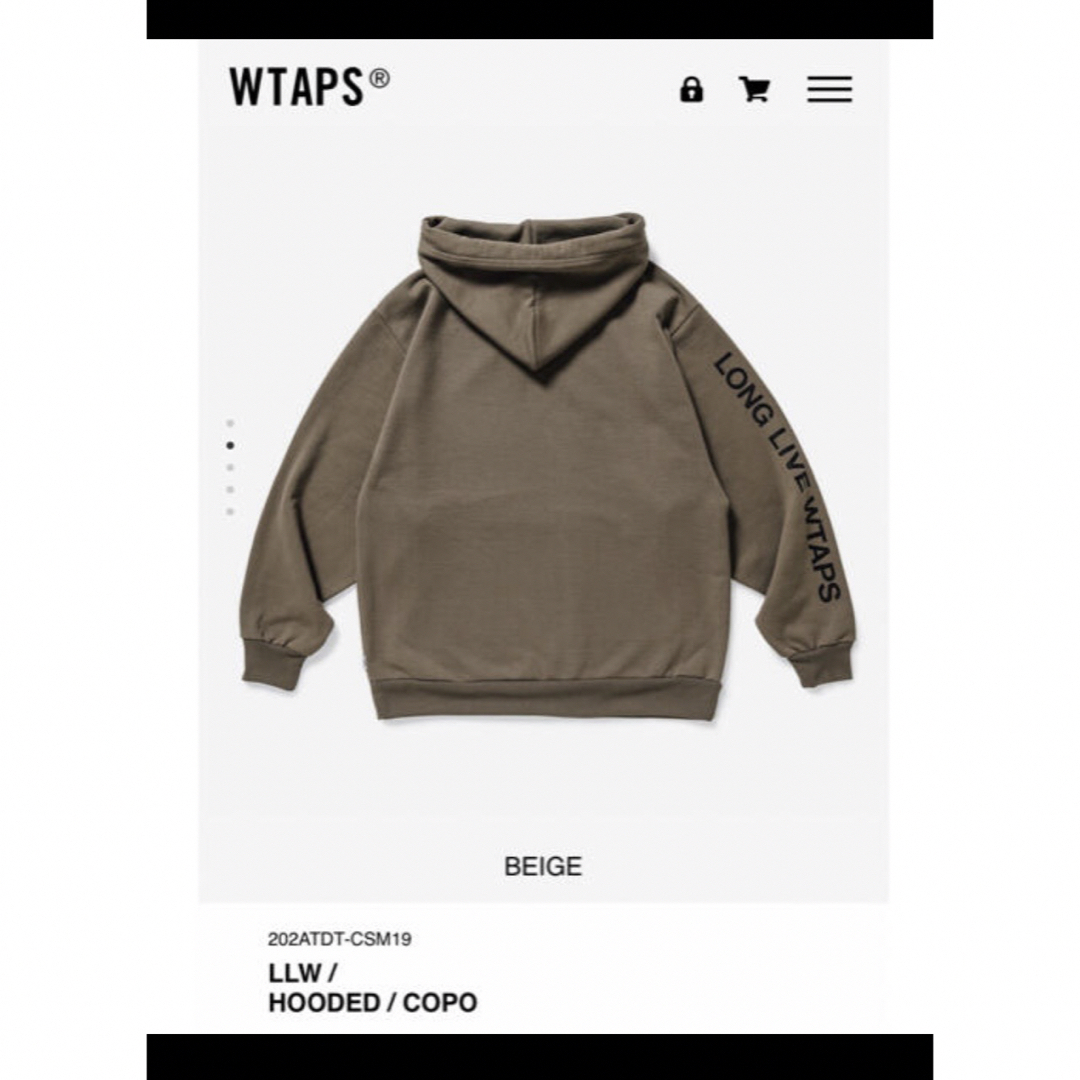 W)taps - 美品 20 AW WTAPS LLW HOODED COPO Mサイズの通販 by KKC's ...