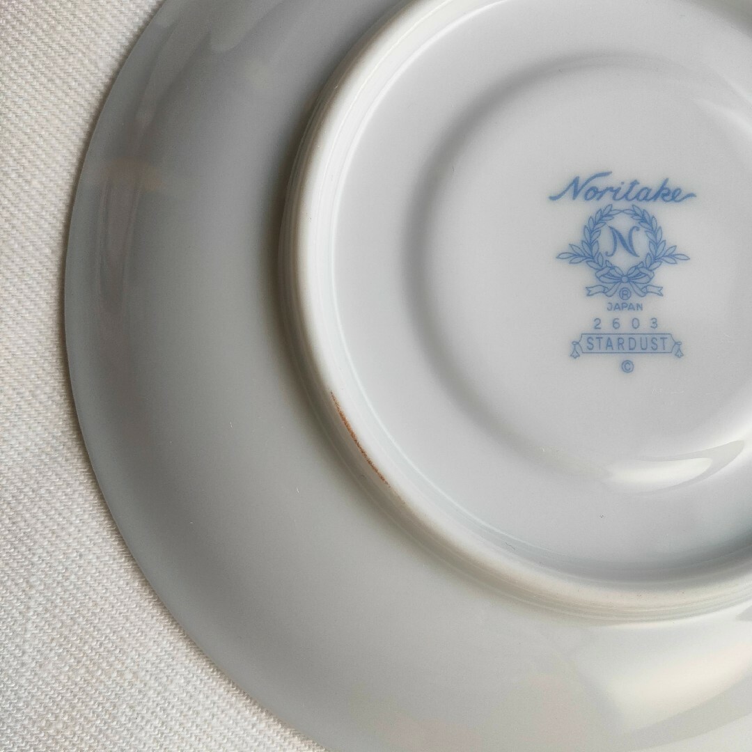 Noritake(ノリタケ)のNoritake ノリタケ カップ＆ソーサー スターダスト 3客セット インテリア/住まい/日用品のキッチン/食器(食器)の商品写真