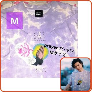 【コメント必須】藤井風 お祈りTシャツ パープル M 初期グッズ prayer(ミュージシャン)