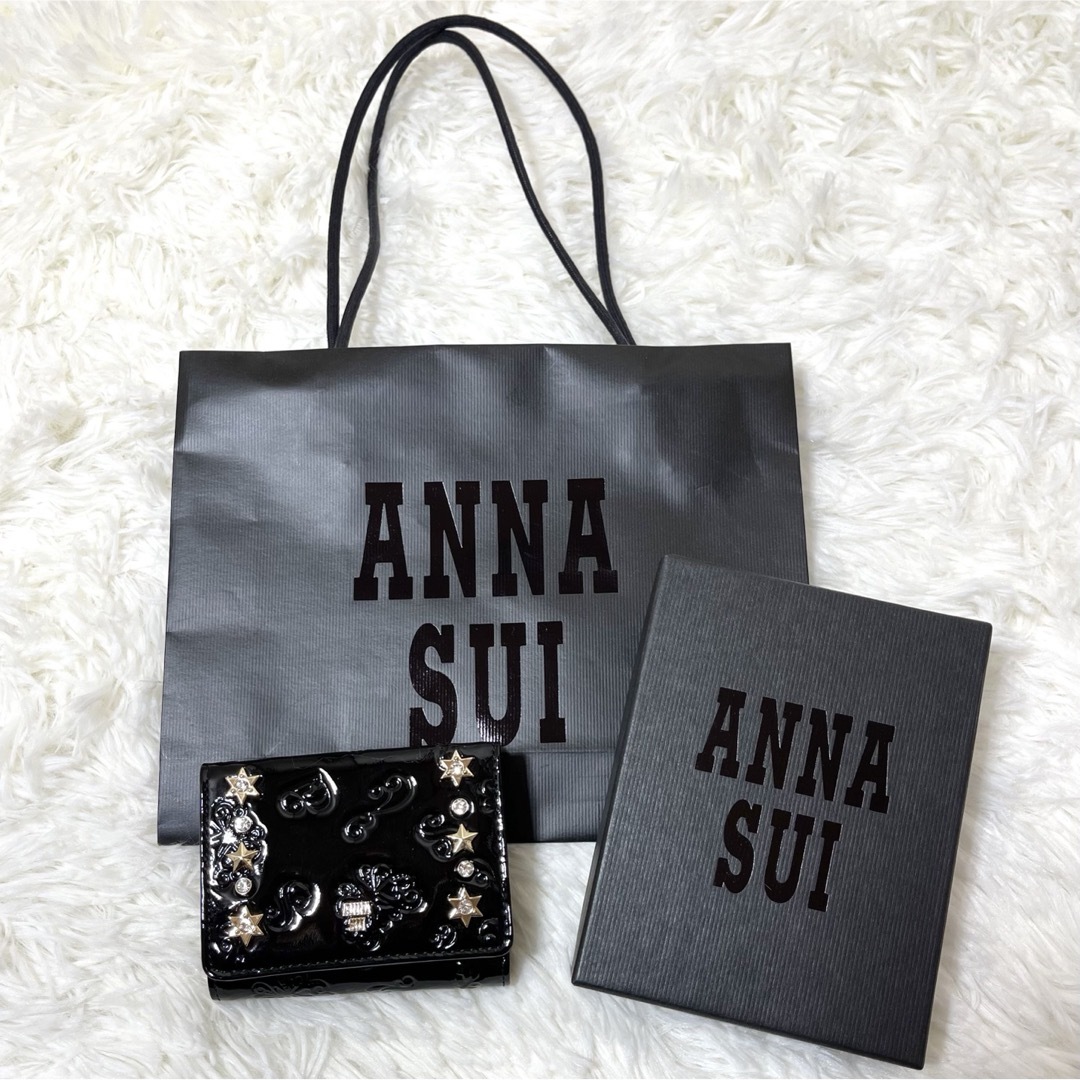 ANNA SUI(アナスイ)の新品未使用✨️ANNA SUI アナスイ スパノヴァ 三つ折財布  スタッズ レディースのファッション小物(財布)の商品写真
