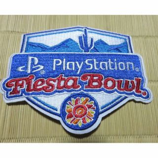 青白◆新品アメフトFiestaアメリカPlayStation刺繍ワッペンUS大学(アメリカンフットボール)