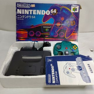 ニンテンドウ64(NINTENDO 64)のNINTENDO64　ブラック　クリアブルー　ニンテンドー　ゲーム機　任天堂(家庭用ゲーム機本体)