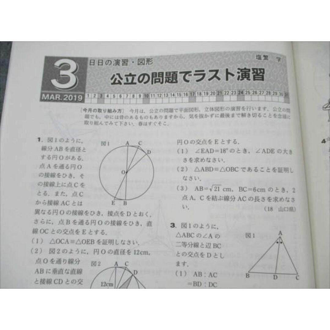 VM19-175 東京出版 高校への数学 2019年3月号 秋山貴之/秋田洋和/下