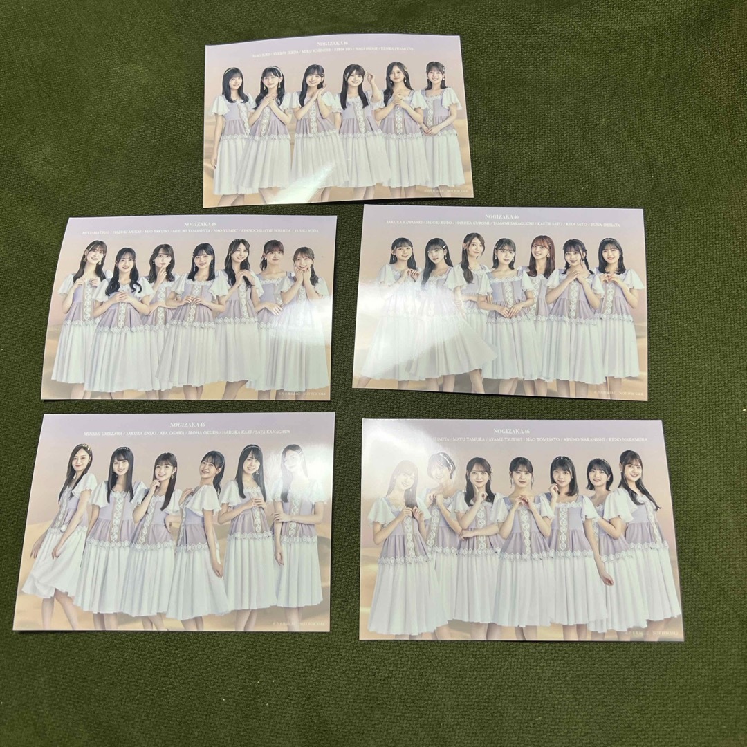セブンイレブン 乃木坂46 ブロマイド 5種類 コンプリート | フリマアプリ ラクマ