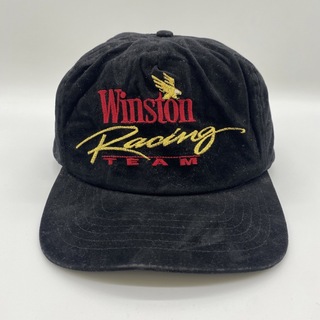 90s　ヴィンテージ　Winston　たばこ　企業刺繍ロゴ　トラッカーキャップ