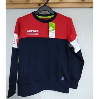 クロックス(crocs)のクロックス　トレーナー　１４０　赤(Tシャツ/カットソー)