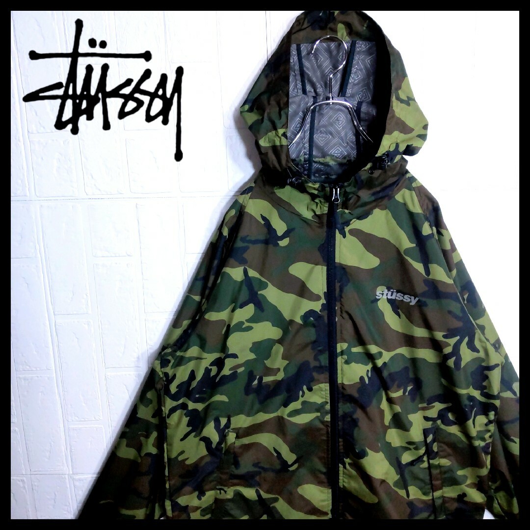 STUSSY ステューシー Y2K ナイロンジャケット マウンテンパーカー XL