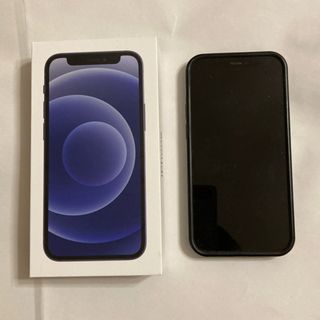 アイフォーン(iPhone)のiPhone 12 mini ブラック 128 GB SIMフリー(スマートフォン本体)