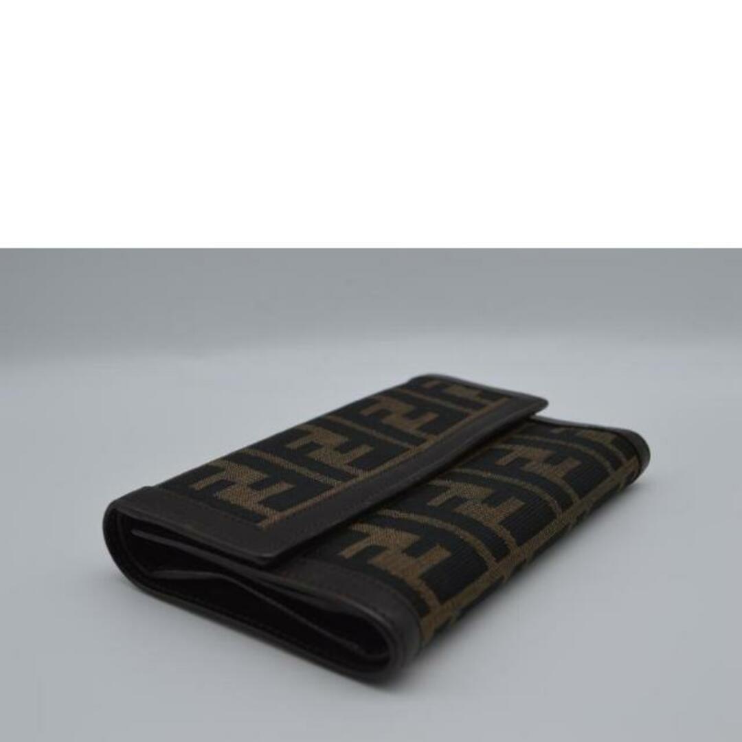 FENDI フェンディ/ズッカラインミディアムコンパクトレザー財布 FENDI フェンディ/ズッカラインミディアムコンパクトレザー財布