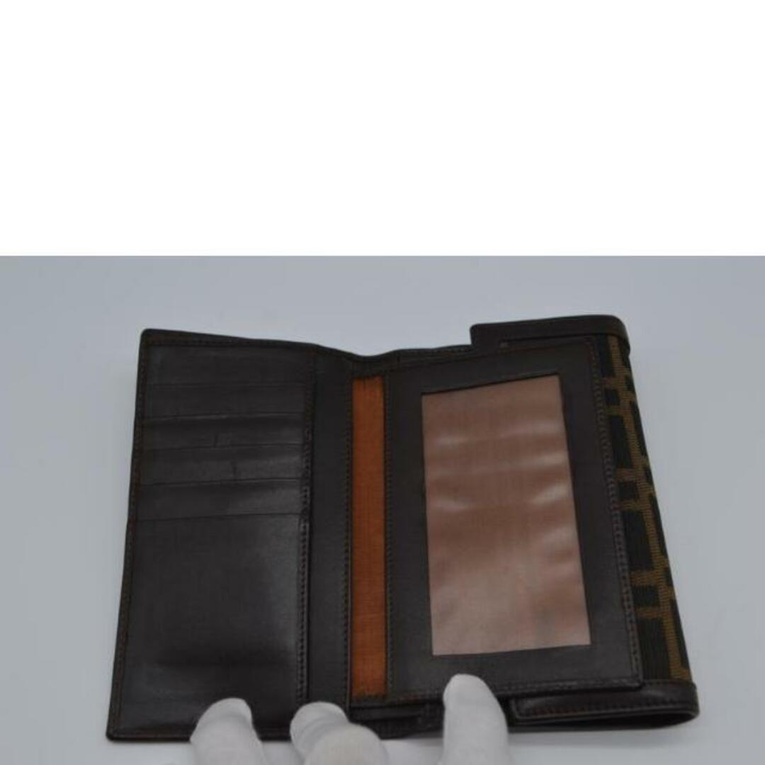 FENDI フェンディ/ズッカラインミディアムコンパクトレザー財布 FENDI フェンディ/ズッカラインミディアムコンパクトレザー財布