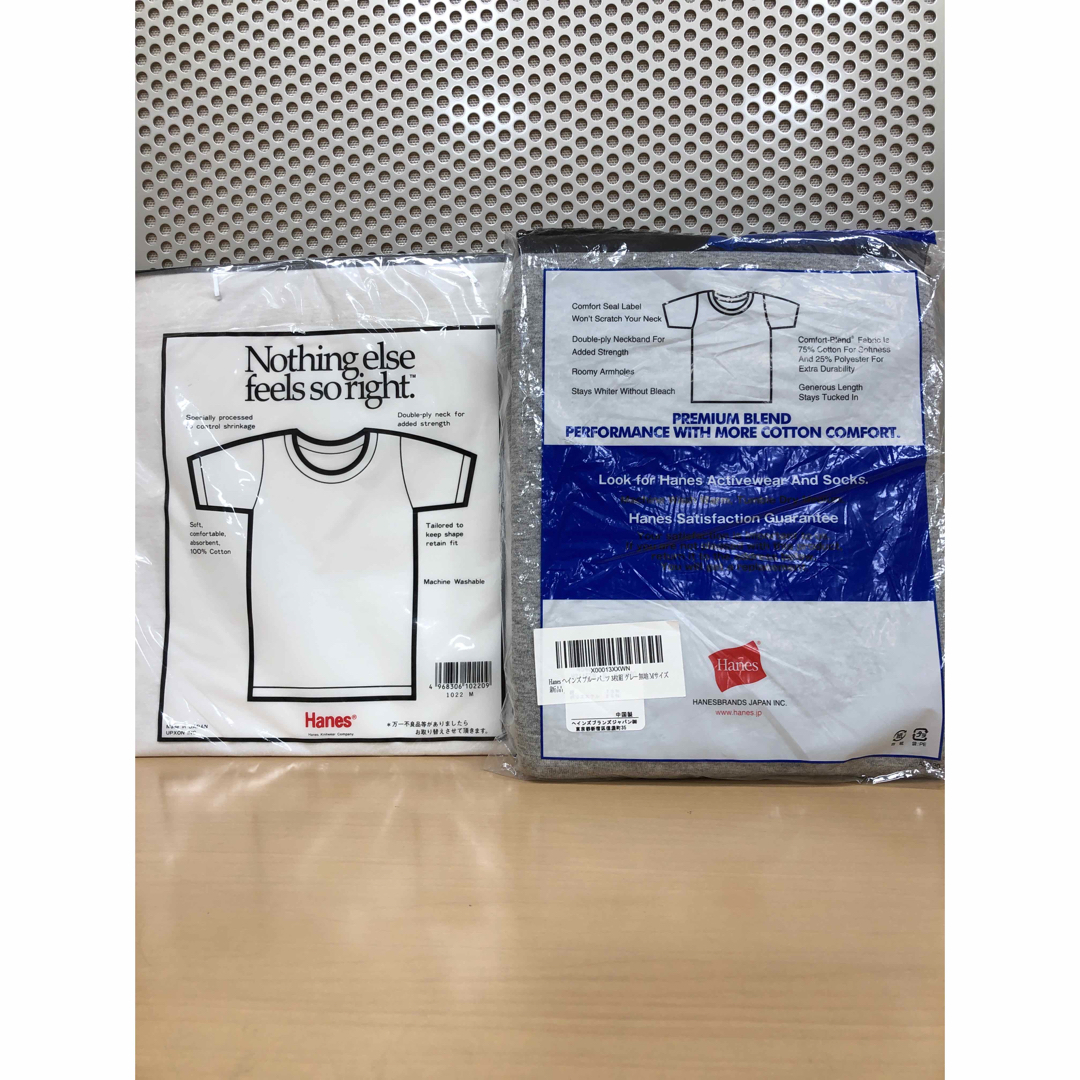 Hanes(ヘインズ)のHanes へインズ Tシャツ サイズM 2種類セット メンズのトップス(Tシャツ/カットソー(半袖/袖なし))の商品写真