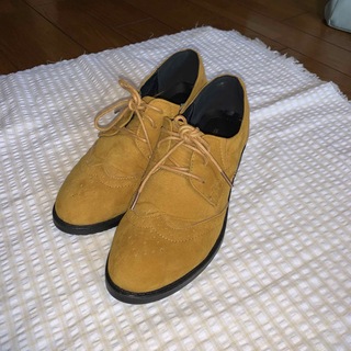 ジュアルディ スウェード カジュアルシューズ Mサイズ(ローファー/革靴)