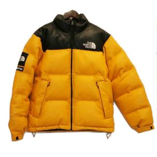 <br>Supreme×THE NORTH FACE シュプリーム×ノースフェイス/17AWノースフェイスコラボラムレザーヌプシダウンジャケット/ND91702I/M/メンズアウター/Bランク/92【中古】(ダッフルコート)